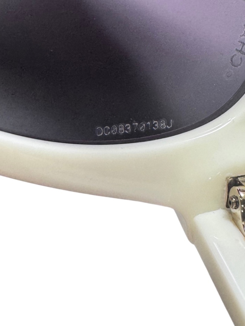 NWT Authentic Chanel White/Black Butterfly CC Logo Sunglasses + Accessories - Picture 12 of 12